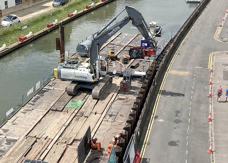 Lincoln flood defences, UK 