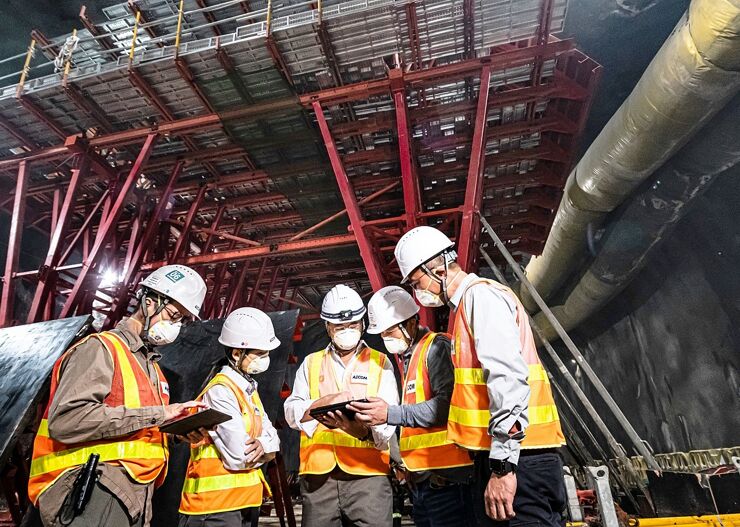 Sha Tin sewage treatment caverns access tunnel, Hong Kong