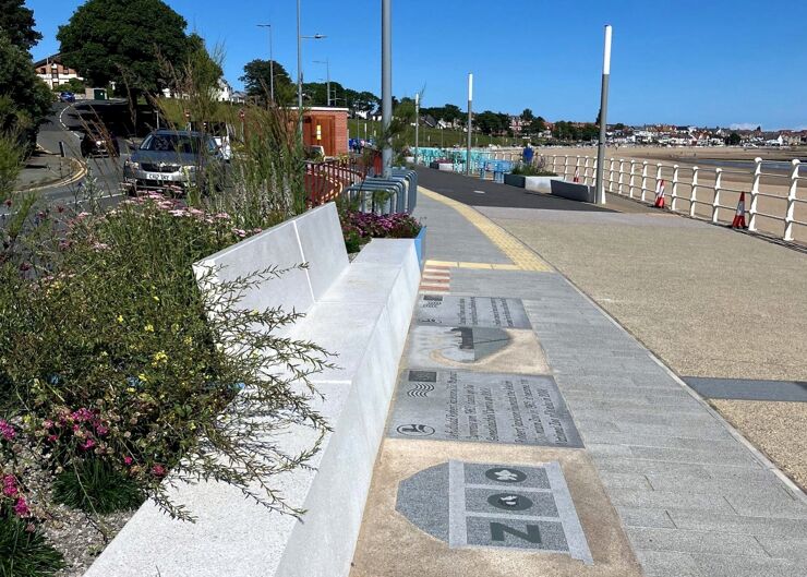 Rhos on Sea coastal defence improvements, Wales