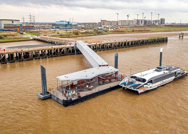 Barking Riverside pier, London, UK