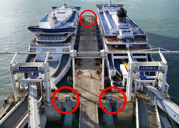 Pier F bearing replacement, Port of Dover, UK