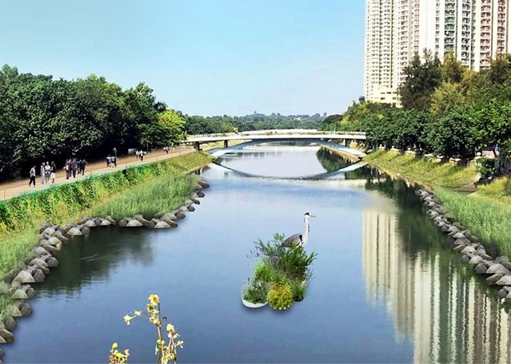 Blue−green drainage infrastructure in Hung Shui Kiu/Ha Tsuen New Development Area, Hong Kong