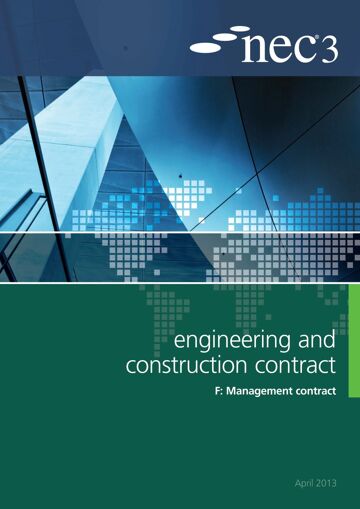 This document contains all the core clauses and secondary option clauses the schedules of cost components, and contract data, relevant to an option F contract.  