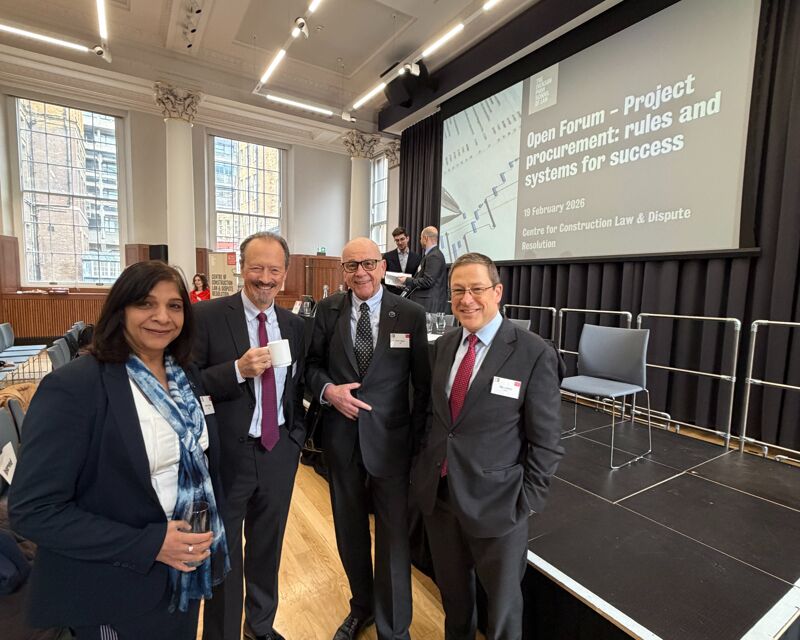 NEC Contract Board members speak at King's College Open Forum on project procurement