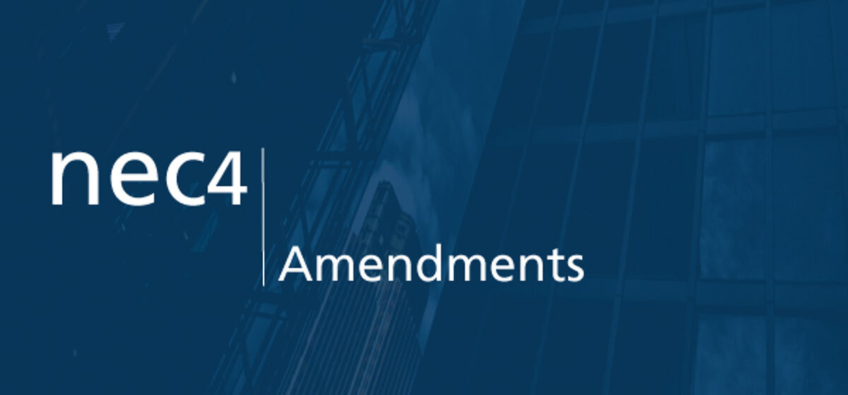 NEC4 2023 Amendments now available