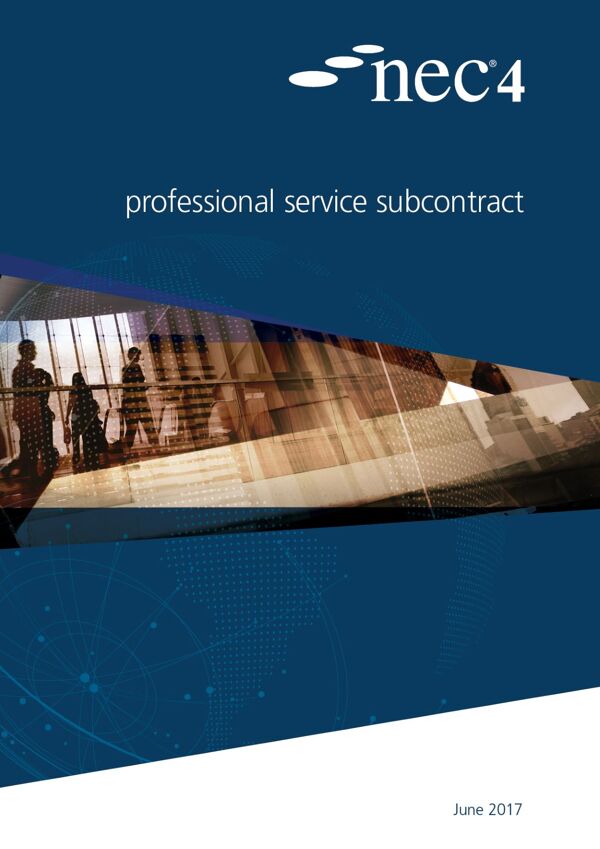 NEC4: Professional Service Subcontract