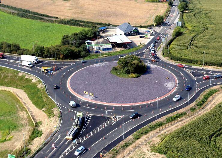 A6195 corridor improvement works, Barnsley, UK