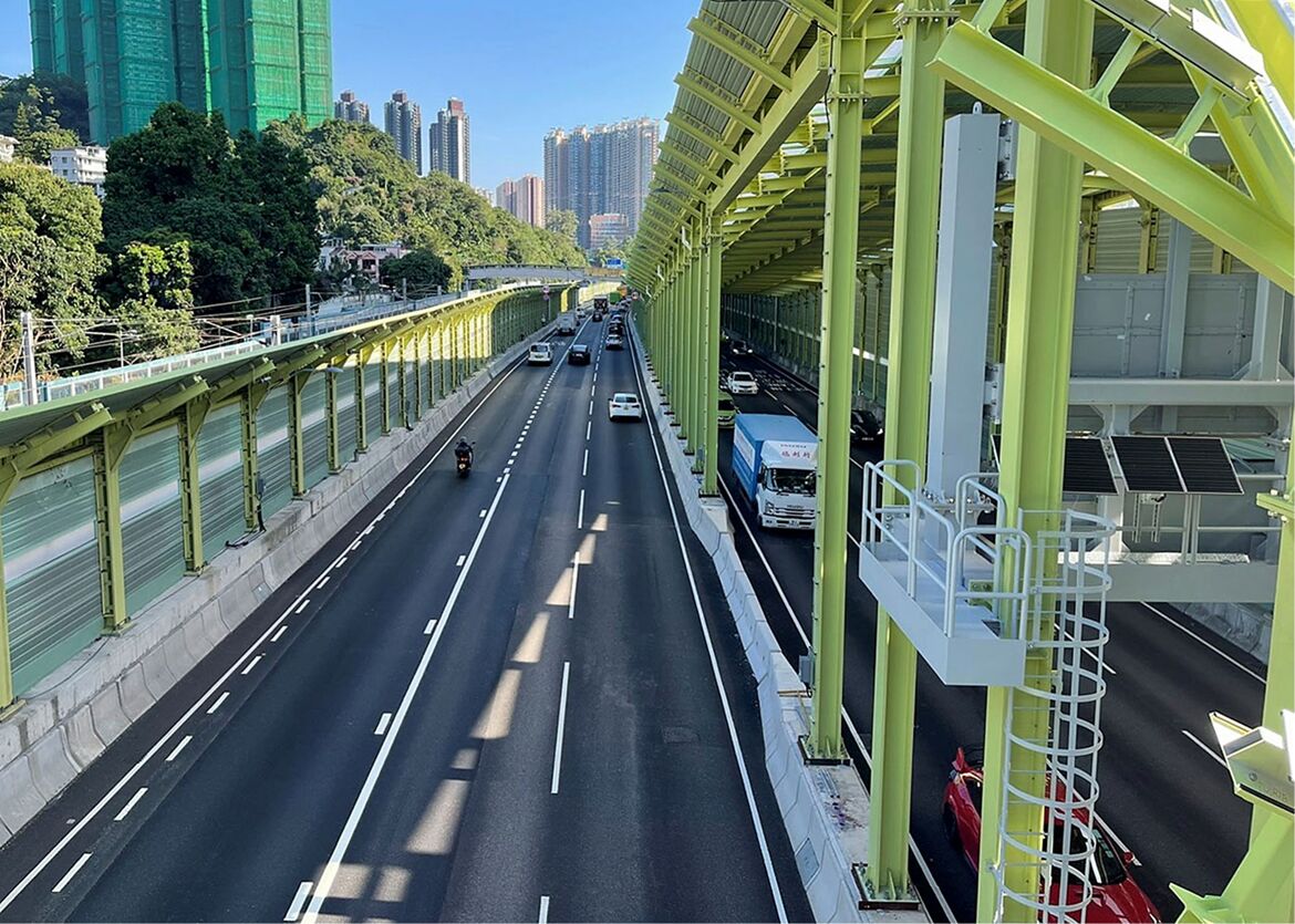 Tai Po Road widening, Sha Tin, Hong Kong