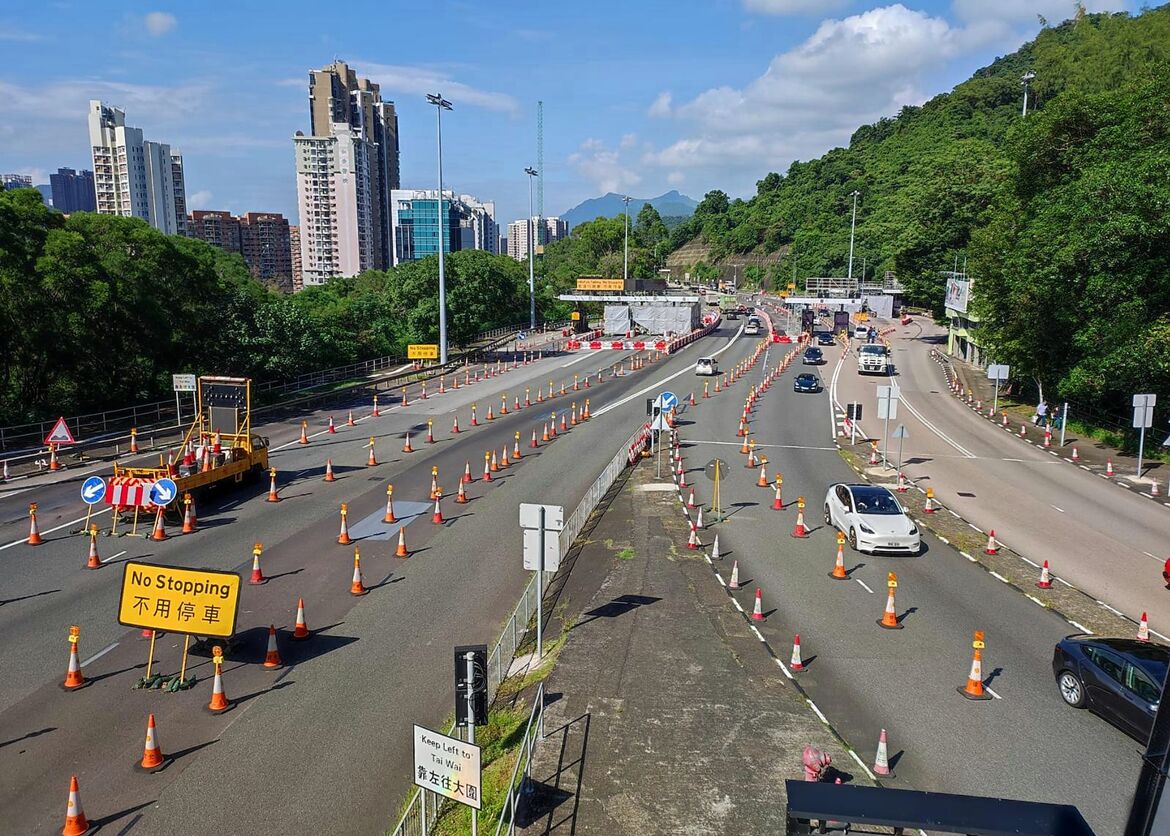 Electronic tolling for road tunnels in New Territories, Hong Kong