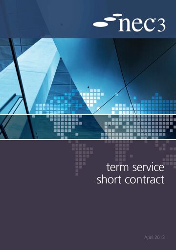 This contract is an alternative to the NEC3 Term Service Contract and is for use with contracts which do not require sophisticated management techniques.