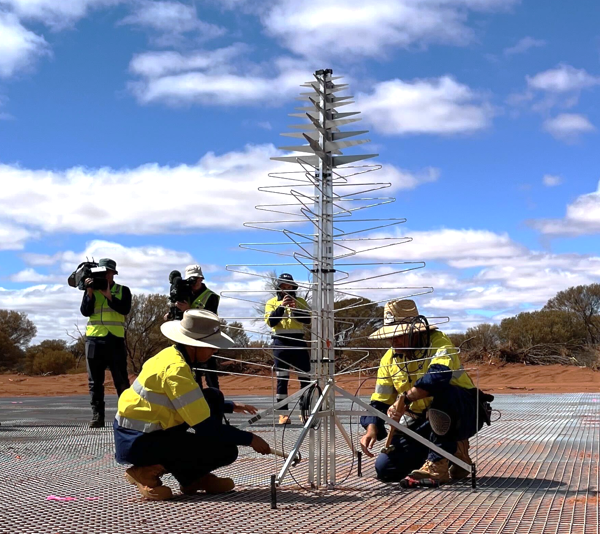 First low-frequency antenna installed on Square Kilometre Array in Australia