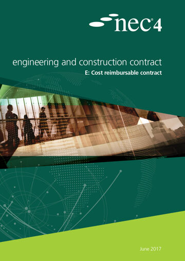 The NEC4 ECC Option E is the cost-reimbursable main works contract, which can include any level of design. It is ideal for projects where the scope cannot be properly defined at the outset, such as for urgent or emergency works, and the client is prepared to carry most of the financial risk. The contractor is paid the actual costs it incurs plus an agreed fee.