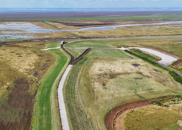 Outstrays to Skeffling managed realignment, East Yorkshire, UK