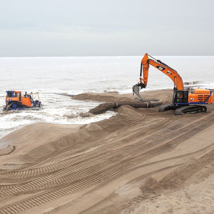 Lincolnshire beach management, UK