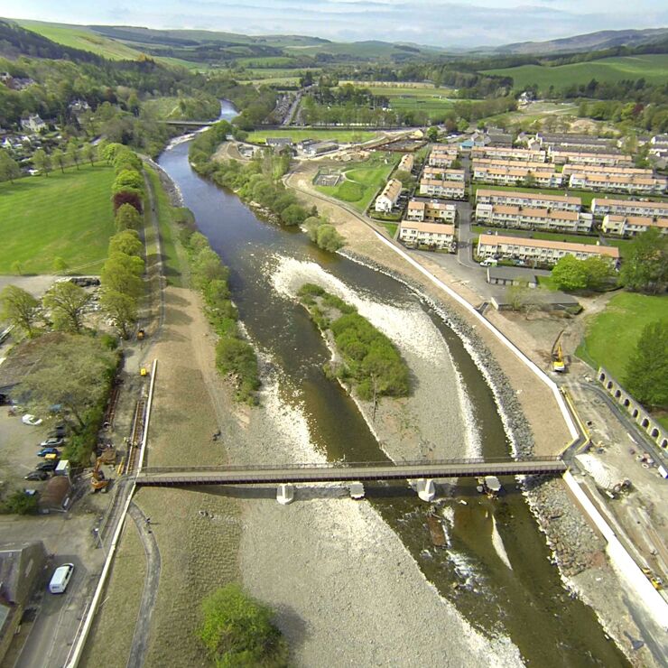 Selkirk Flood Protection Scheme, Scotland