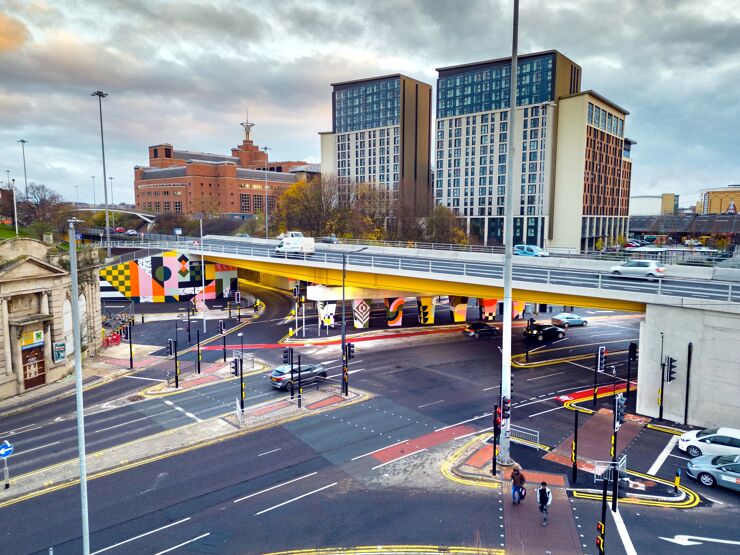 Regent Street flyover, Leeds, UK