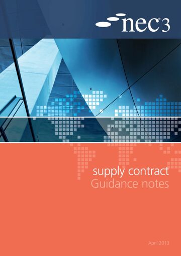 The purpose of these guidance notes is to provide clear yet comprehensive guidance on how to use the Supply Contract. 