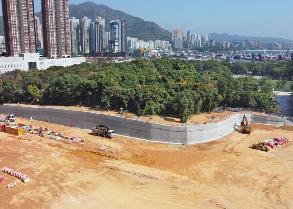 Wu Shan Road site formation, Tuen Mun, Hong Kong