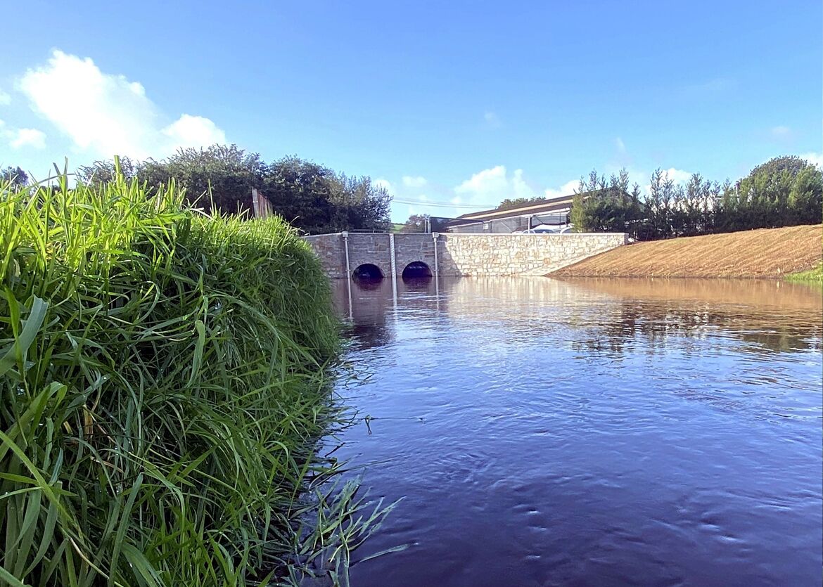 Flood dam decommissioning, St Blazey, UK