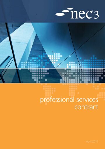 The Professional Service Contract is intended for use in the appointment of a supplier to provide professional services.