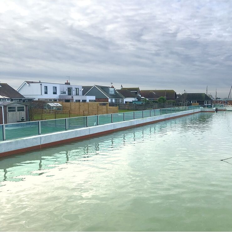 River Adur Tidal Walls, Shoreham-on-Sea, UK