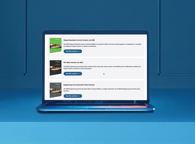 NEC Digital enables users to draft and tender NEC contracts online
